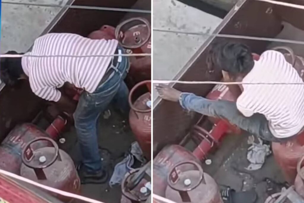 किल्लत के बीच सप्लाई वाहन में गैस रिफिलिंग का खेल उजागर, वीडियो वायरल होते ही प्रशासन की बड़ी कार्रवाई, मुकदमा दर्ज