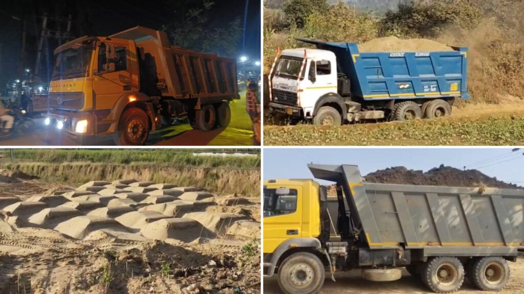 अवैध खनन पर कार्रवाई के दावे फेल : लंढौरा में अवैध खनन बेखौफ जारी, प्रशासन पर उठे सवाल