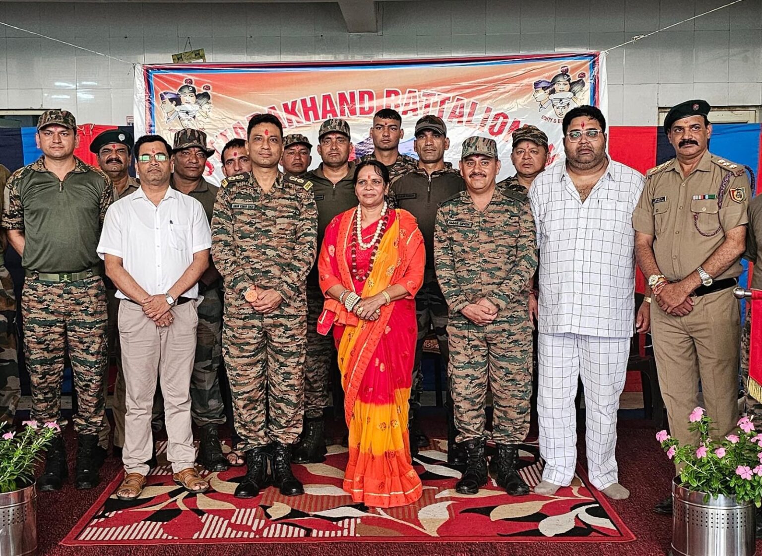 प्री थल सेना शिविर में साध्वी प्राची ने बांधा रक्षा सूत्र, सैनिकों व एनसीसी अधिकारियों के प्रति जताया सम्मान
